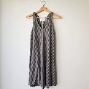 Puella Anthropologie B&W Striped Swing Tank Dress